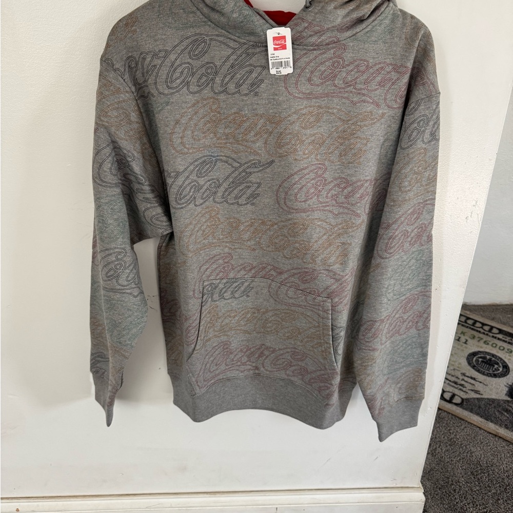 Coca Cola Gray Hoodie for Men